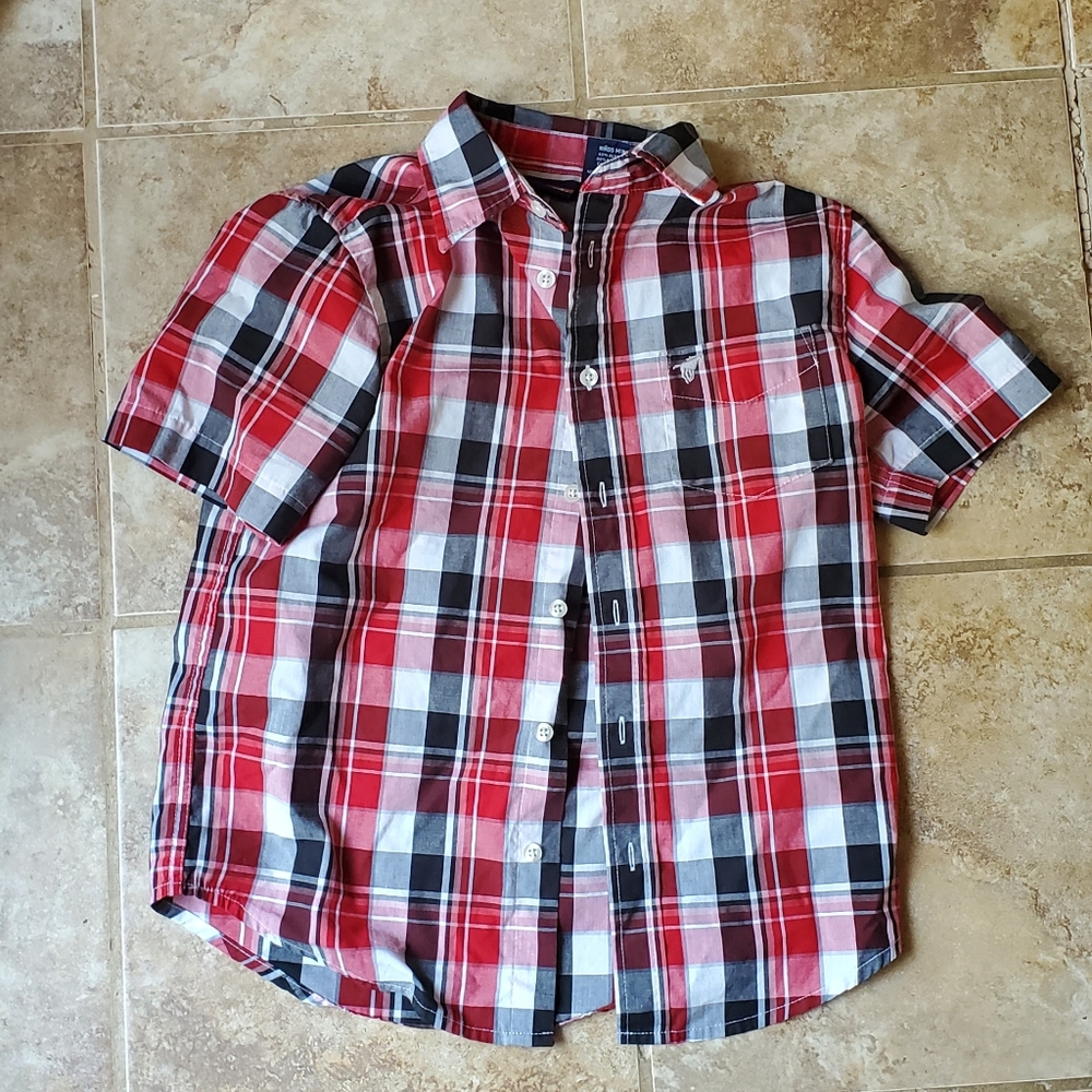 Plaid button down